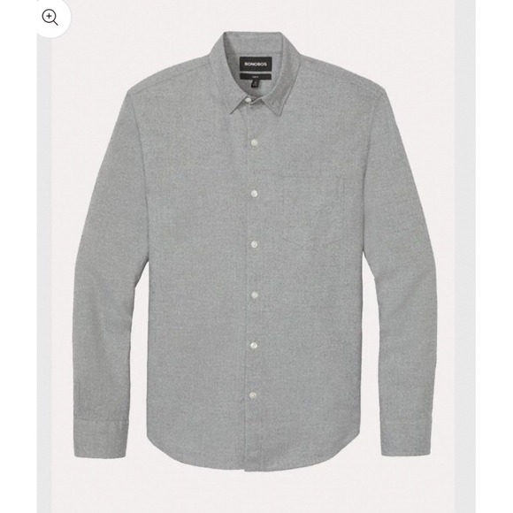 Bonobos Other - Bonobos Mens Brushed Button Down Slim Fit Casual Shirt Grey Size XL